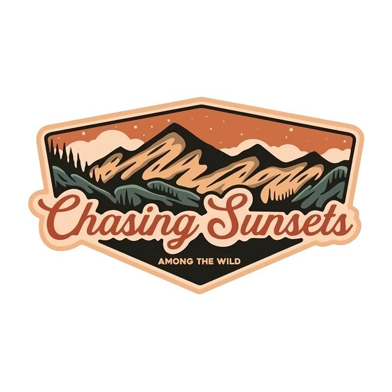 Chasing Sunsets 'Among The Wild' Vinyl Car Sticker