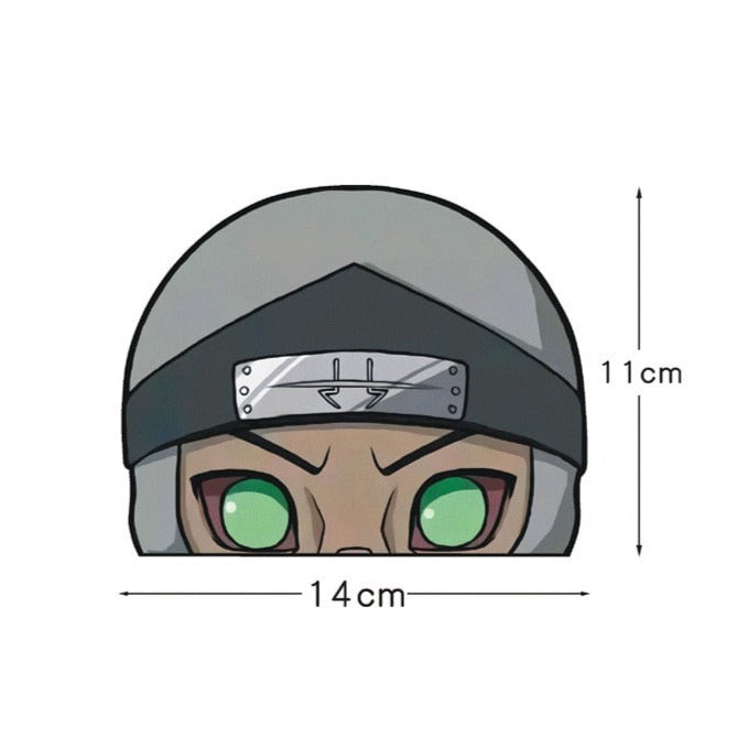Naruto 'Kakuzu | Green Eyes' Vinyl Car Peeker Sticker