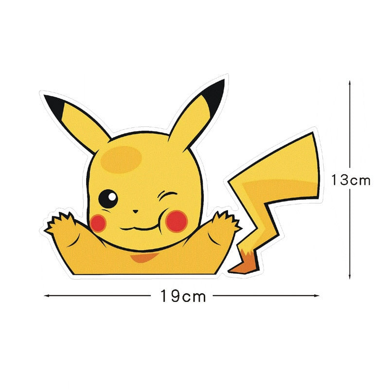 Pokemon 'Pikachu | Winking' Vinyl Car Peeker Sticker