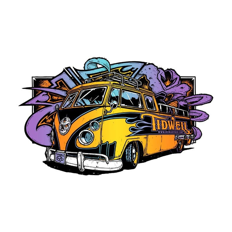 Cool 'Tidwell Graffiti Bus' Vinyl Car Sticker
