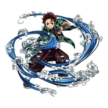 Demon Slayer 'Tanjiro | Water Breathing Technique' Vinyl Car Sticker