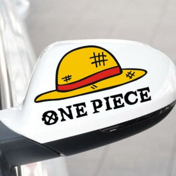 One Piece Font 'Luffy's Straw Hat' Vinyl Car Sticker