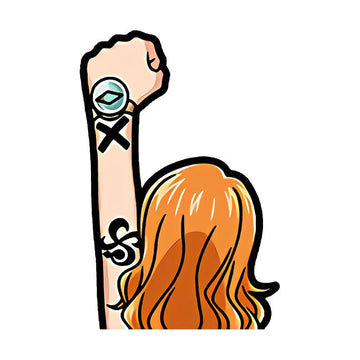 One Piece 'Nami | Raised Left Fist 1.0' Vinyl Car Sticker