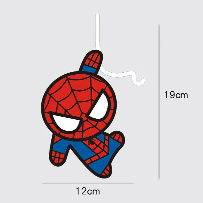 Spider-Man 'Hanging On White Rope | Left | 1.0' Vinyl Car Sticker