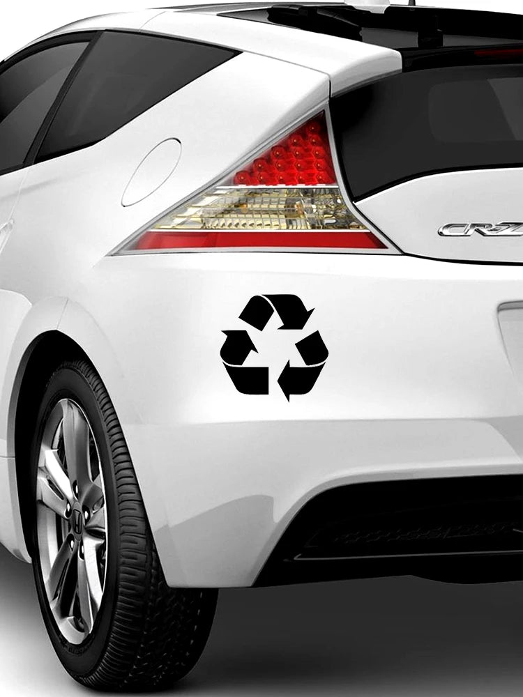 Cool 'Recycle and Trash Bin' Vinyl Car Sticker