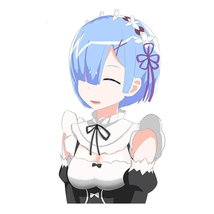 Re:Zero 'Rem | Happy Face' Vinyl Car Sticker