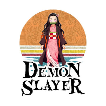 Demon Slayer 'Nezuko | Retro Wave' Vinyl Car Sticker