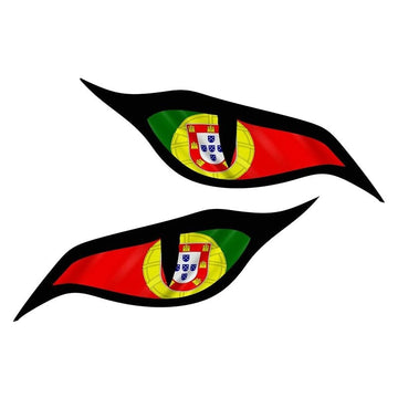 Evil Eyes 'Portugal Flag' Vinyl Car Sticker