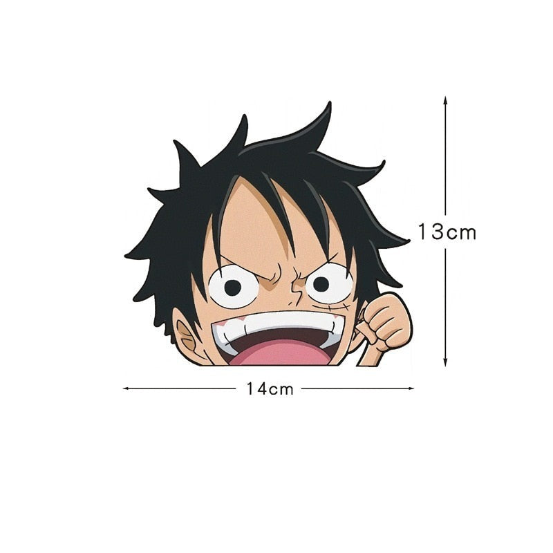One Piece 'Luffy | Shouting' Vinyl Car Peeker Sticker
