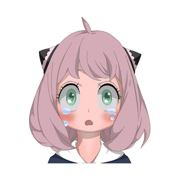 Spy x Family 'Anya Forger | Crying' Vinyl Car Peeker Sticker