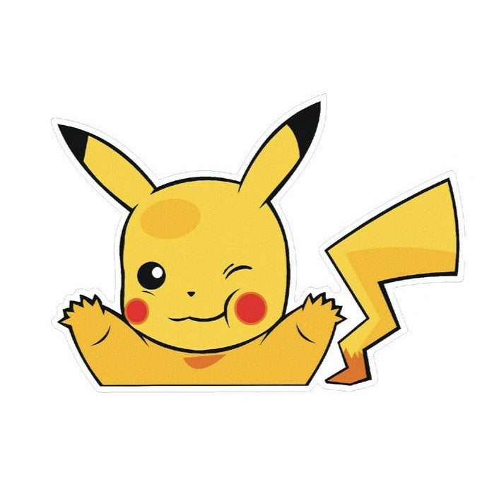 Pokemon 'Pikachu | Winking' Vinyl Car Peeker Sticker
