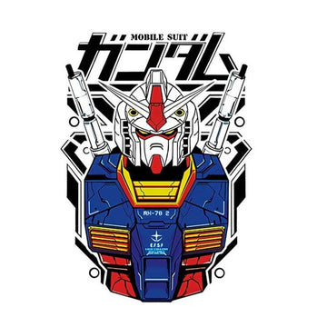 Mobile Suit 'RX-78-2 Gundam | Front View' Vinyl Car Sticker