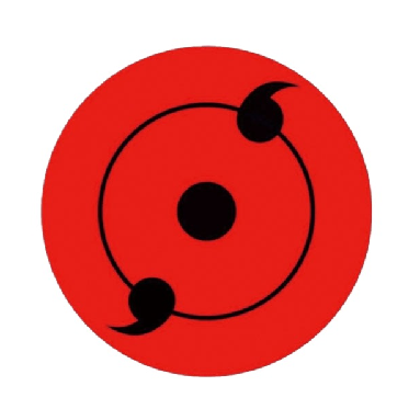 Naruto 'Double Tomoe Sharingan' Vinyl Car Sticker