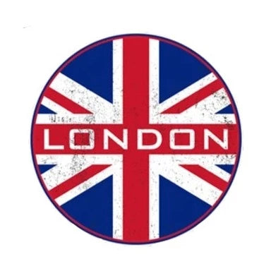 London 'Round Flag' Vinyl Car Sticker
