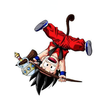 Dragon Ball Z 'Yelling Goku | Upside Down' Vinyl Car Sticker