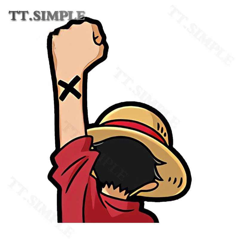 One Piece 'Luffy | Raised Left Fist 1.0' Vinyl Car Sticker