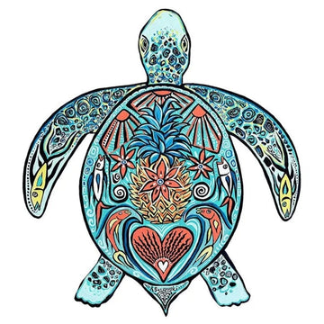 Amazing Tribal Turtle 'Turtle Rum | Mandala' Vinyl Car Sticker