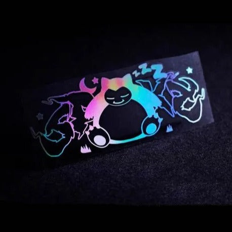 Pokémon 'Spooky | Snorlax | Neon' Vinyl Car Sticker