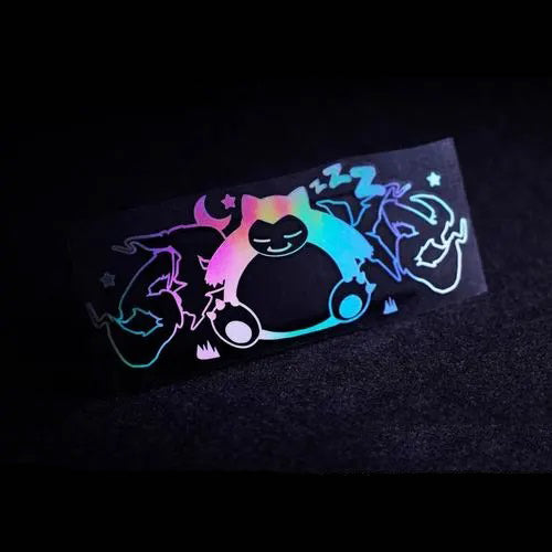 Pokémon 'Spooky | Snorlax | Neon' Vinyl Car Sticker