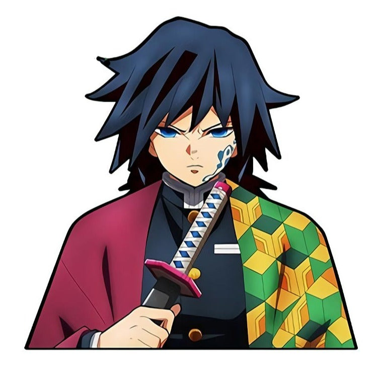 Demon Slayer 'Giyu Tomioka | Holding Sword' Vinyl Car Sticker