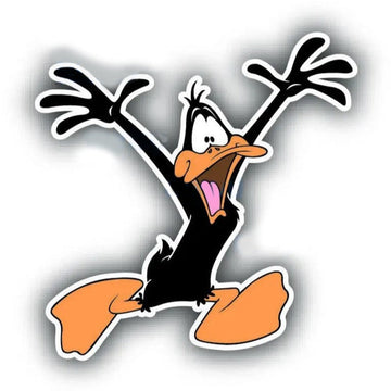 Looney Tunes 'Daffy Duck | Excited' Vinyl Car Sticker