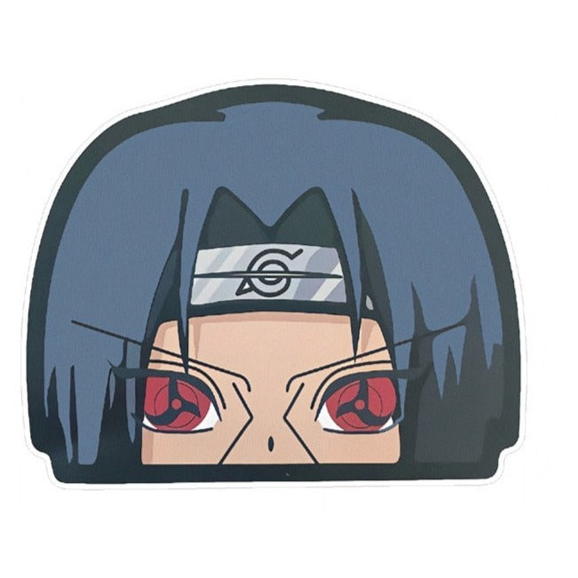 Naruto 'Itachi | Sharingan Eyes' Vinyl Car Peeker Sticker