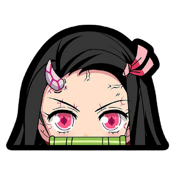 Demon Slayer 'Nezuko Kamado | Horn' Vinyl Car Peeker Sticker