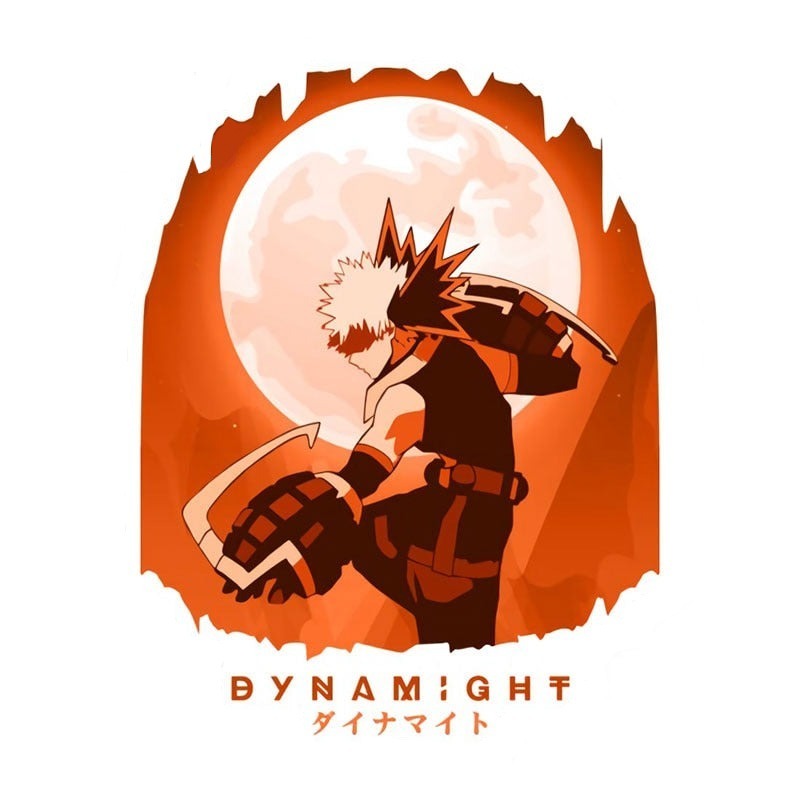 My Hero Academia 'Dynamight | Attacking | Full Moon' Vinyl Car Sticker