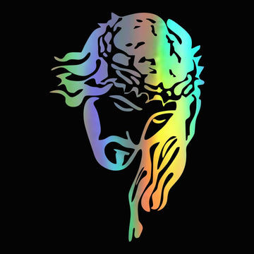 Jesus Christ 'Head | Thorn Crown' Vinyl Car Sticker