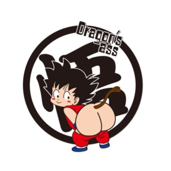 Dragon Ball Z 'Young Goku | Dragon's Ass' Vinyl Car Sticker