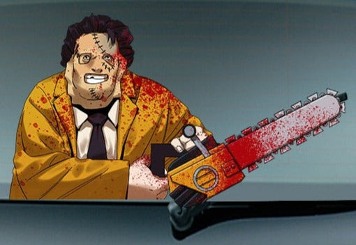 The Texas Chainsaw Massacre 'Leatherface' Vinyl Car Wiper Sticker