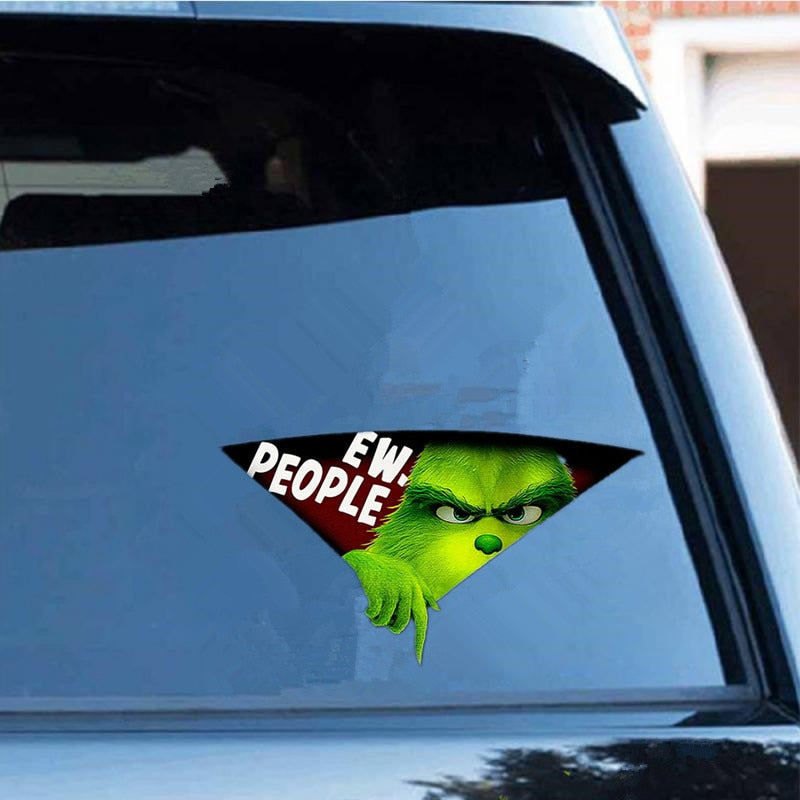 The Grinch 'Ew-People' Car Window Vinyl Sticker
