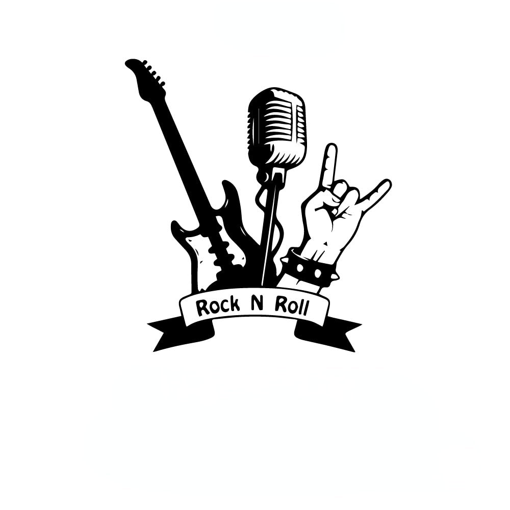 Music 'Rock N Roll' Vinyl Car Sticker
