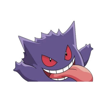 Pokemon 'Gengar | Tongue Out' Vinyl Car Peeker Sticker