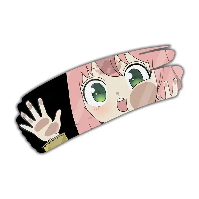 Spy x Family ‘Anya Shocked Face | Hand Wiping’ Vinyl Car Peeker Sticker