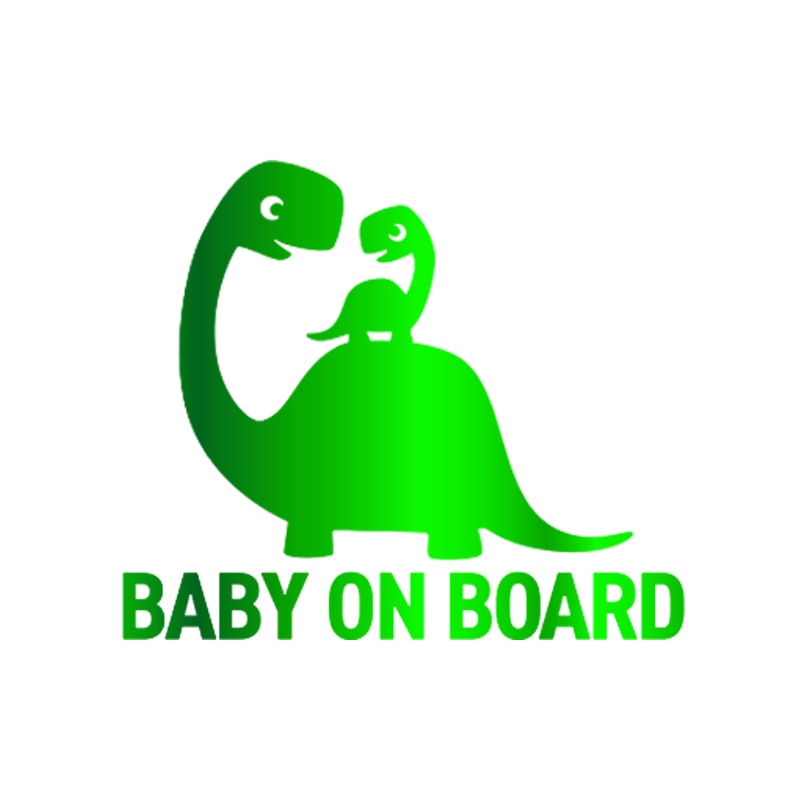 Baby On Board 'Mother And Baby Dinosaur' Vinyl Car Sticker