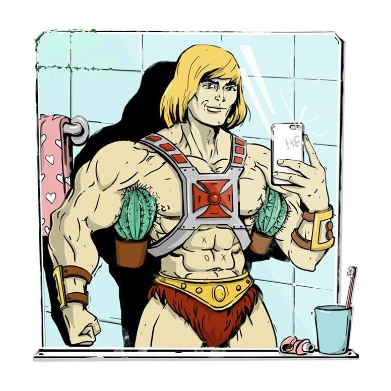 Masters of the Universe 'He-Man | Mirror Selfie' Vinyl Car Sticker