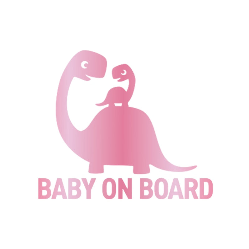 Baby On Board 'Mother And Baby Dinosaur' Vinyl Car Sticker