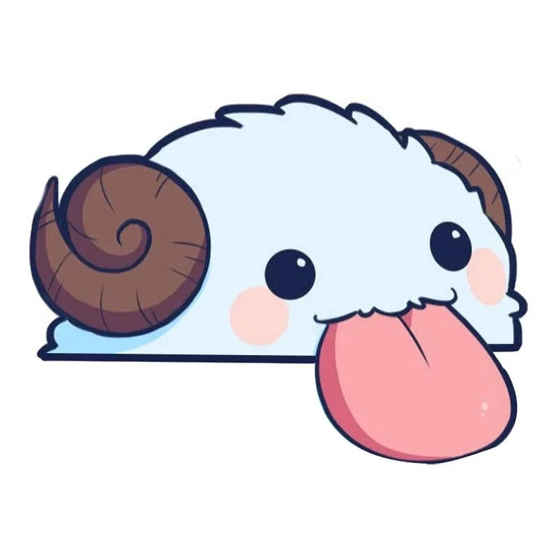 League of Legends 'Poro' Vinyl Car Peeker Sticker