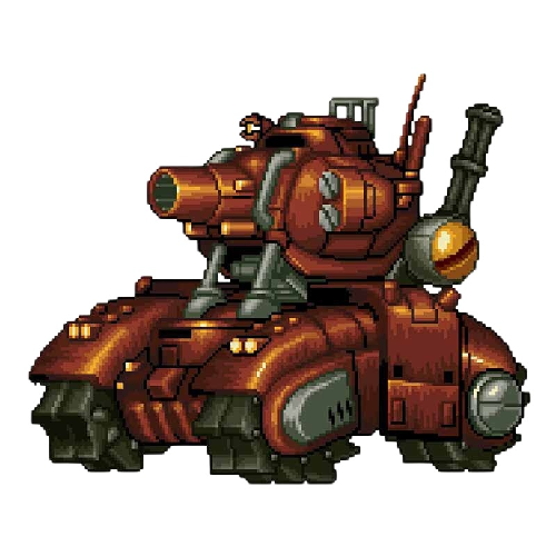 Metal Slug 'Metal Rear | 8-Bit Pixel' Vinyl Car Sticker