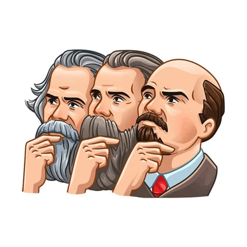 Stalin Lenin Russian 'Vladimir Lenin | Thinking' Vinyl Car Sticker