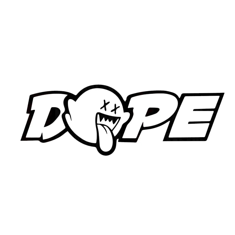 Cool 'Dope Ghost | Tongue Out' Vinyl Car Sticker