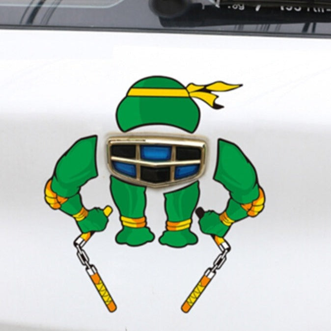 Teenage Mutant Ninja Turtles Tail 'Michelangelo' Vinyl Car Sticker