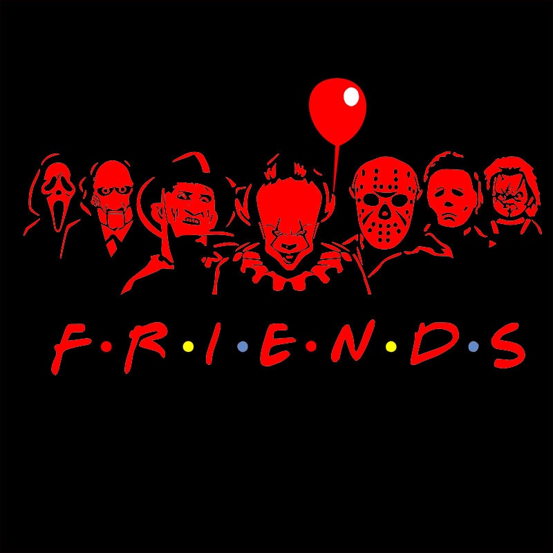 Friends 'Classic Horror Killers' Vinyl Car Sticker