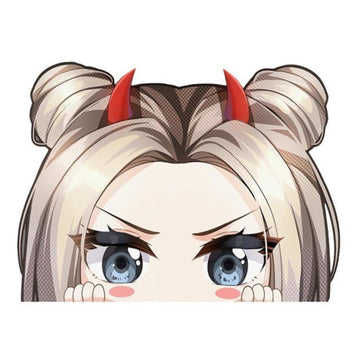 Overlord 'Shalltear Bloodfallen | Red Horn' Vinyl Car Peeker Sticker