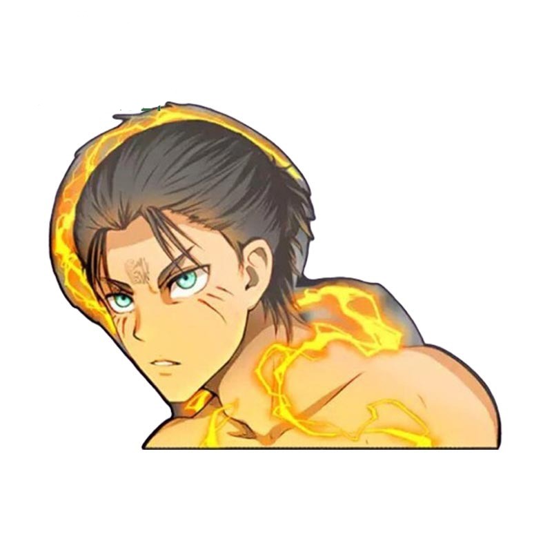 Attack on Titan 'Eren Yeager | Flaming Fire' Vinyl Car Sticker