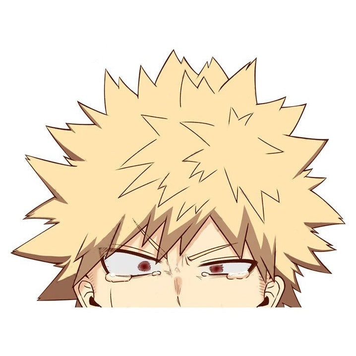 My Hero Academia 'Katsuki Bakugo | Crying' Vinyl Car Peeker Sticker