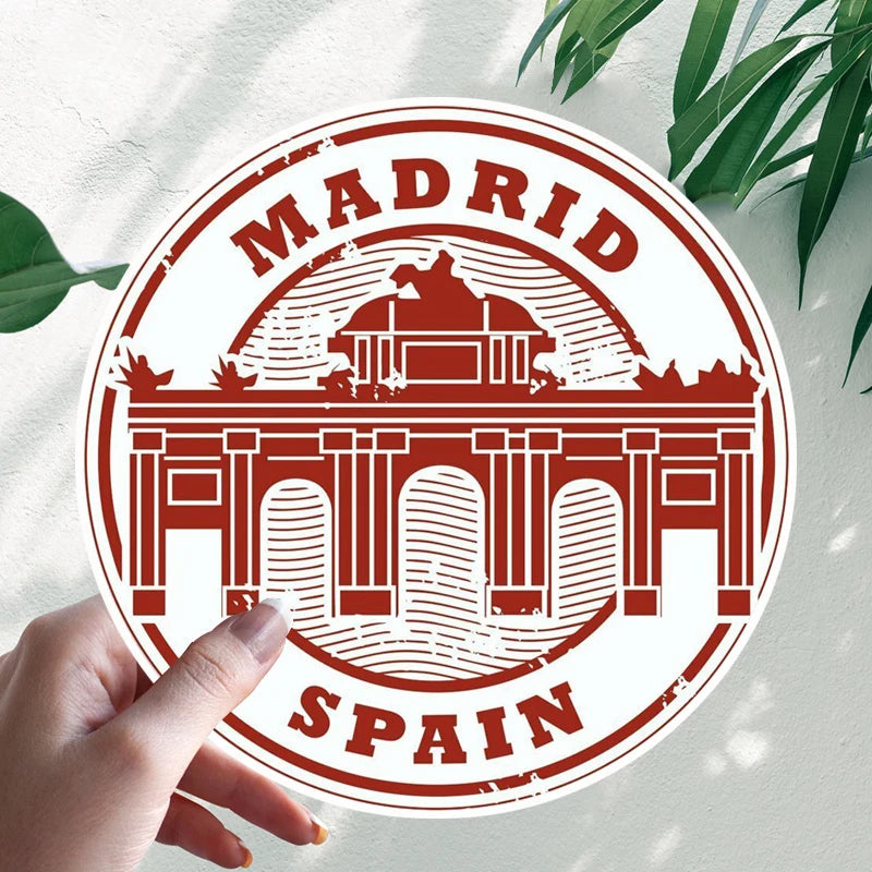 Madrid Spain 'Puerta de Alcalá' Vinyl Car Sticker