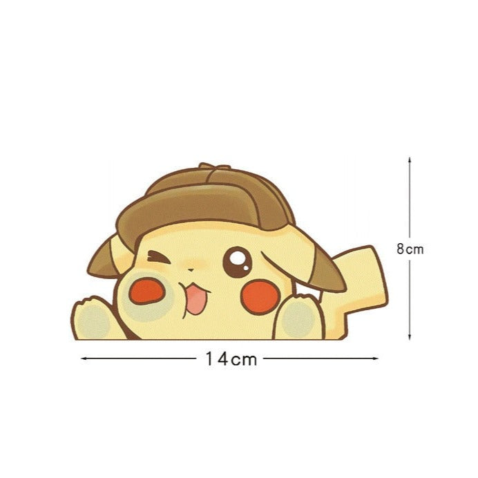 Pokemon 'Pikachu | Pressed Face' Vinyl Car Peeker Sticker