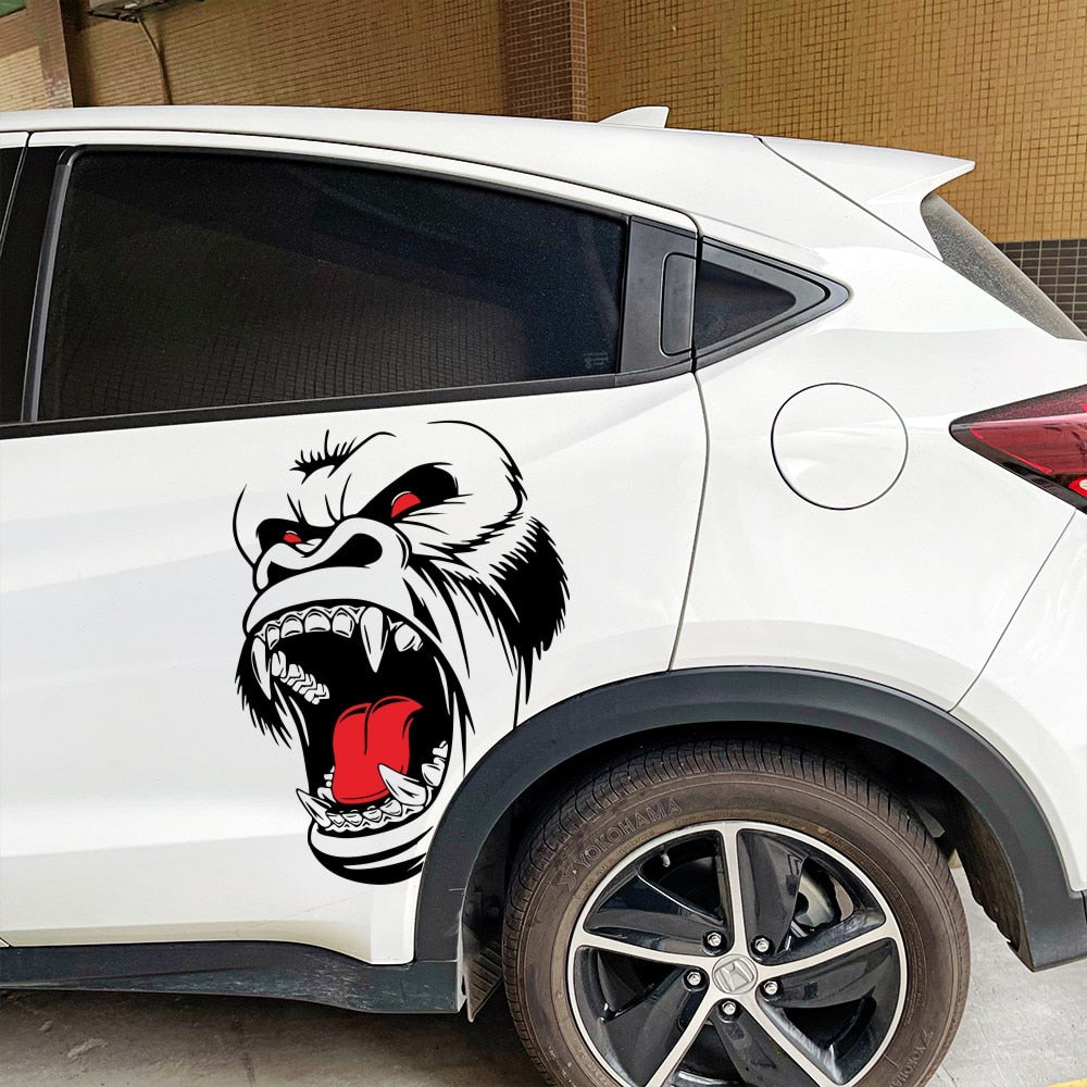 Angry Gorilla 'Head' Vinyl Car Sticker